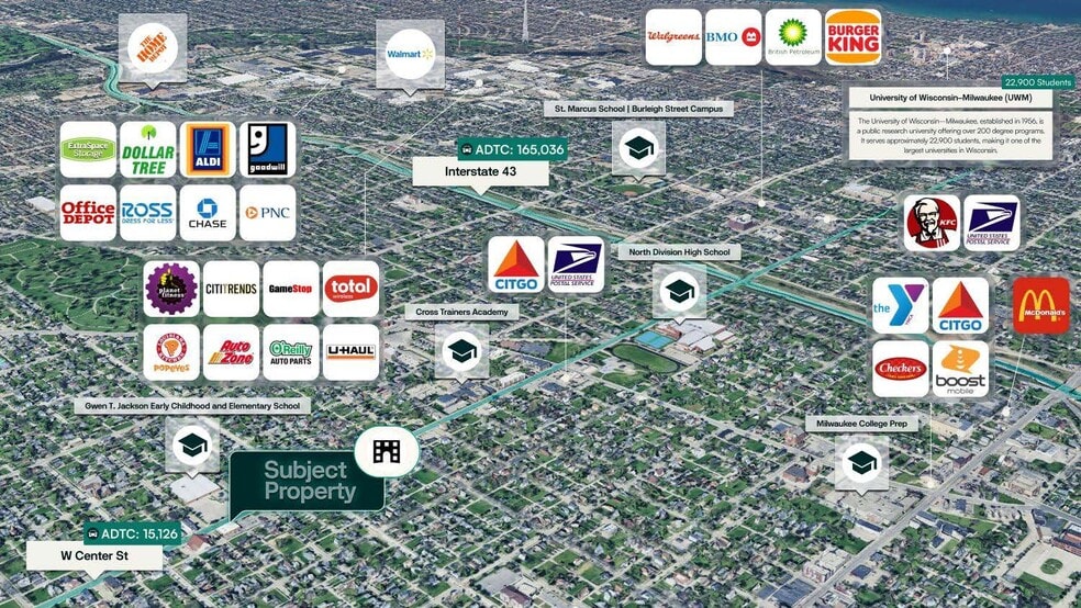 2117 W Center St, Milwaukee, WI for sale - Aerial - Image 2 of 2