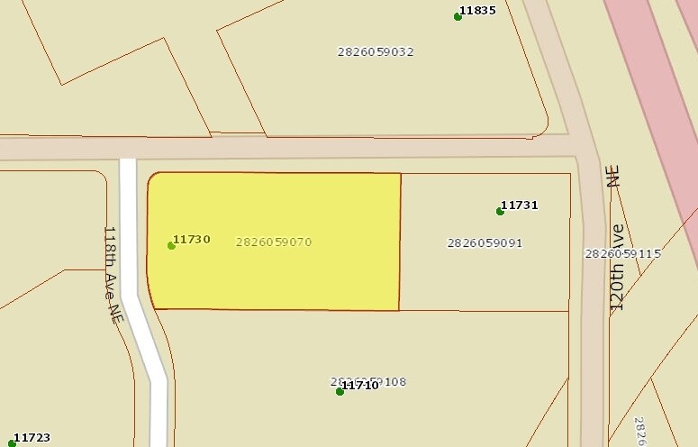 11730 118th Ave NE, Kirkland, WA for lease Plat Map- Image 1 of 2