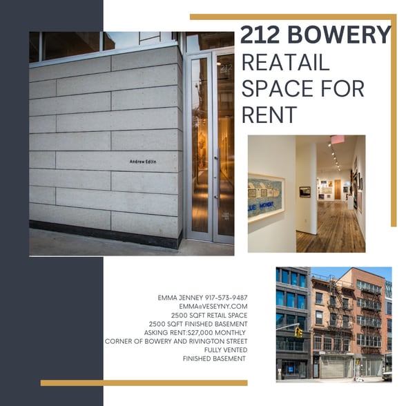 212 Bowery, New York, NY for lease - Building Photo - Image 1 of 10