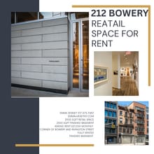 212 Bowery, New York, NY for lease Building Photo- Image 1 of 4