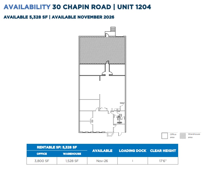 60 Chapin Rd, Pine Brook, NJ for lease Floor Plan- Image 1 of 1
