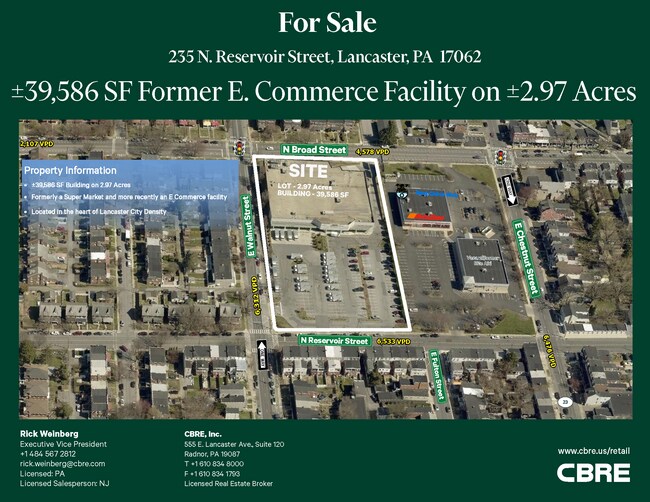 More details for 235 N Reservoir St, Lancaster, PA - Retail for Sale