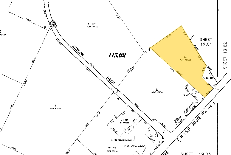 4121-4131 Route 42, Turnersville, NJ for lease - Plat Map - Image 2 of 23