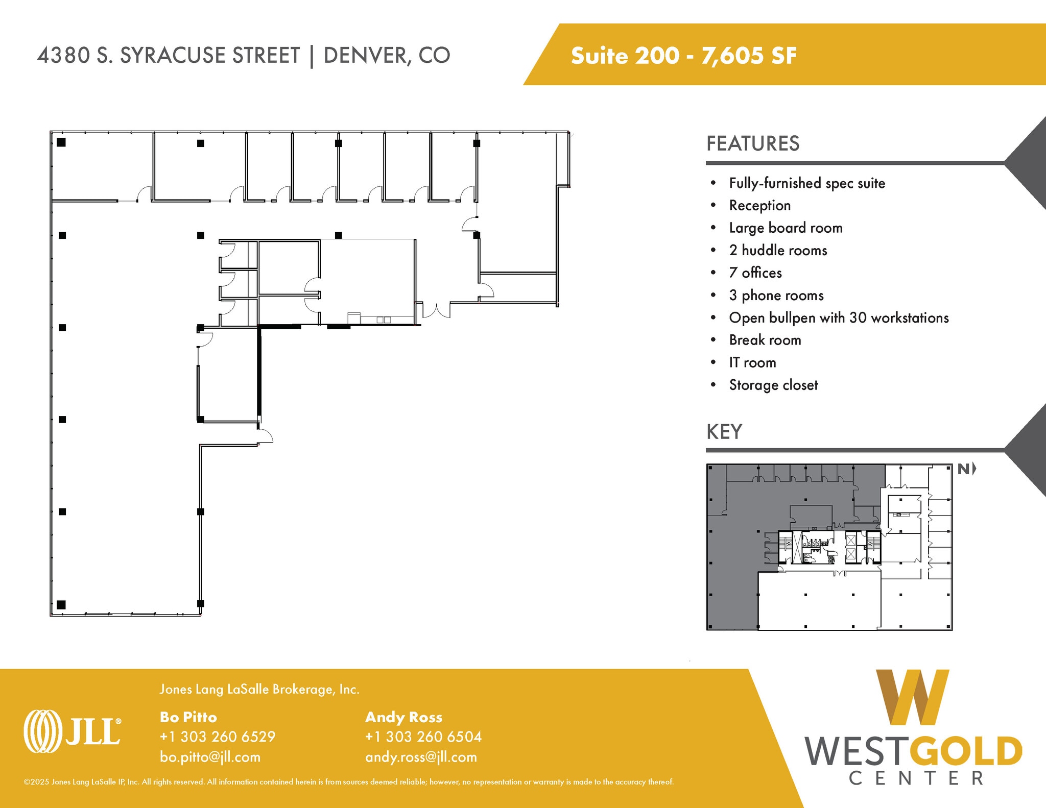4380 S Syracuse St, Denver, CO à louer Plan d’étage- Image 1 de 2