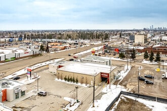 16815 Stony Plain Rd NW, Edmonton, AB - AERIAL map view