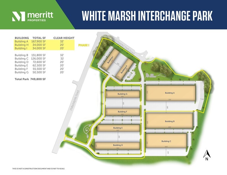 135 Merritt Way, White Marsh, MD for lease - Site Plan - Image 2 of 6