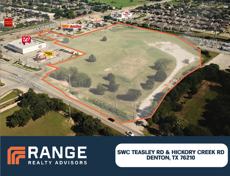 SWC Teasley Ln & Hickory Creek Rd, Denton, TX à vendre - A rien - Image 1 de 1