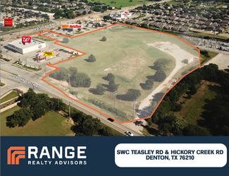 Plus de détails pour SWC Teasley Ln & Hickory Creek Rd, Denton, TX - Terrain à vendre