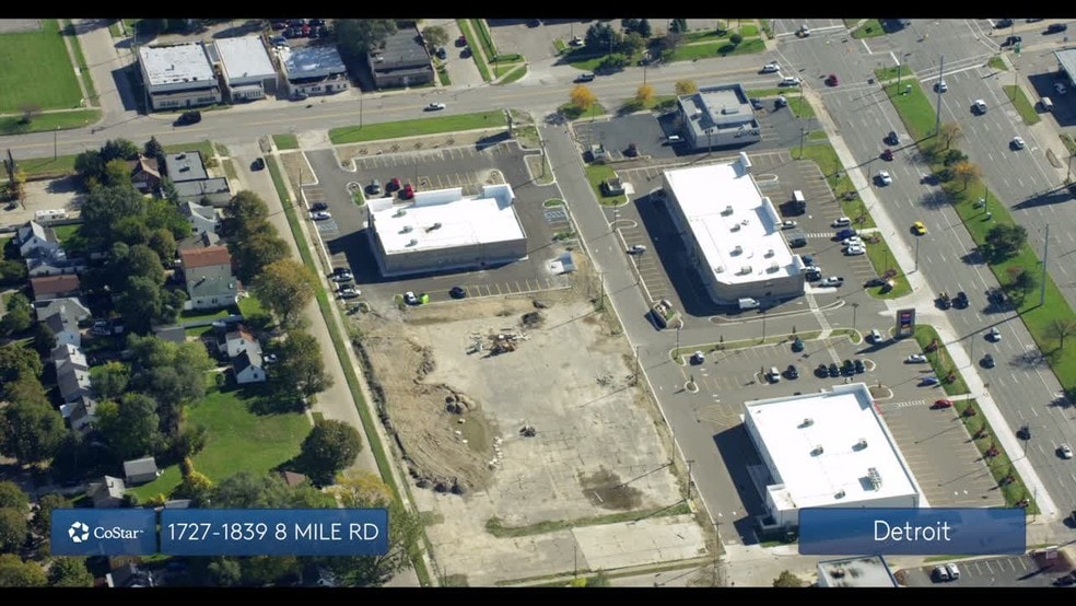 8 Mile Rd, Hazel Park, MI for lease - Aerial Video - Image 2 of 5