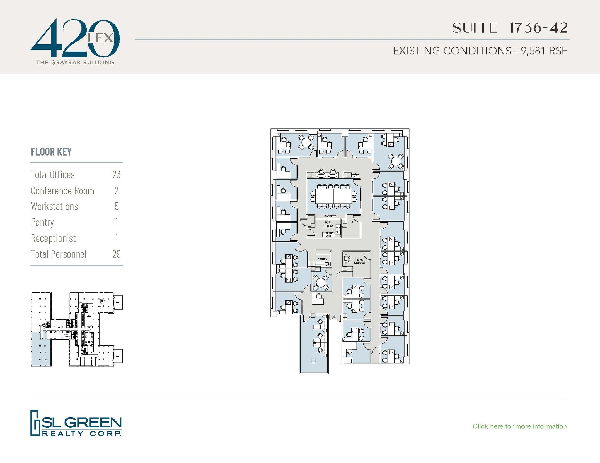 420 Lexington Ave, New York, NY à louer Plan d’étage- Image 1 de 1