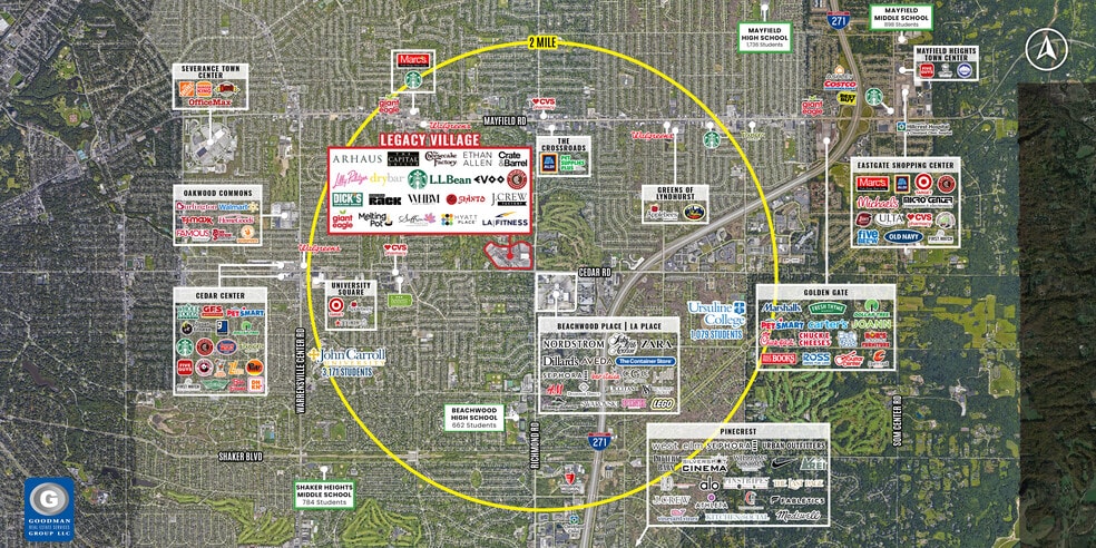 24149-25389 Cedar Rd, Lyndhurst, OH for lease - Aerial - Image 3 of 20