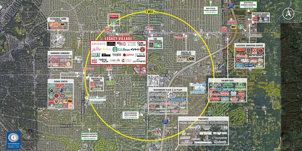 24149-25389 Cedar Rd, Lyndhurst, OH à louer - Aérien - Image 3 de 20