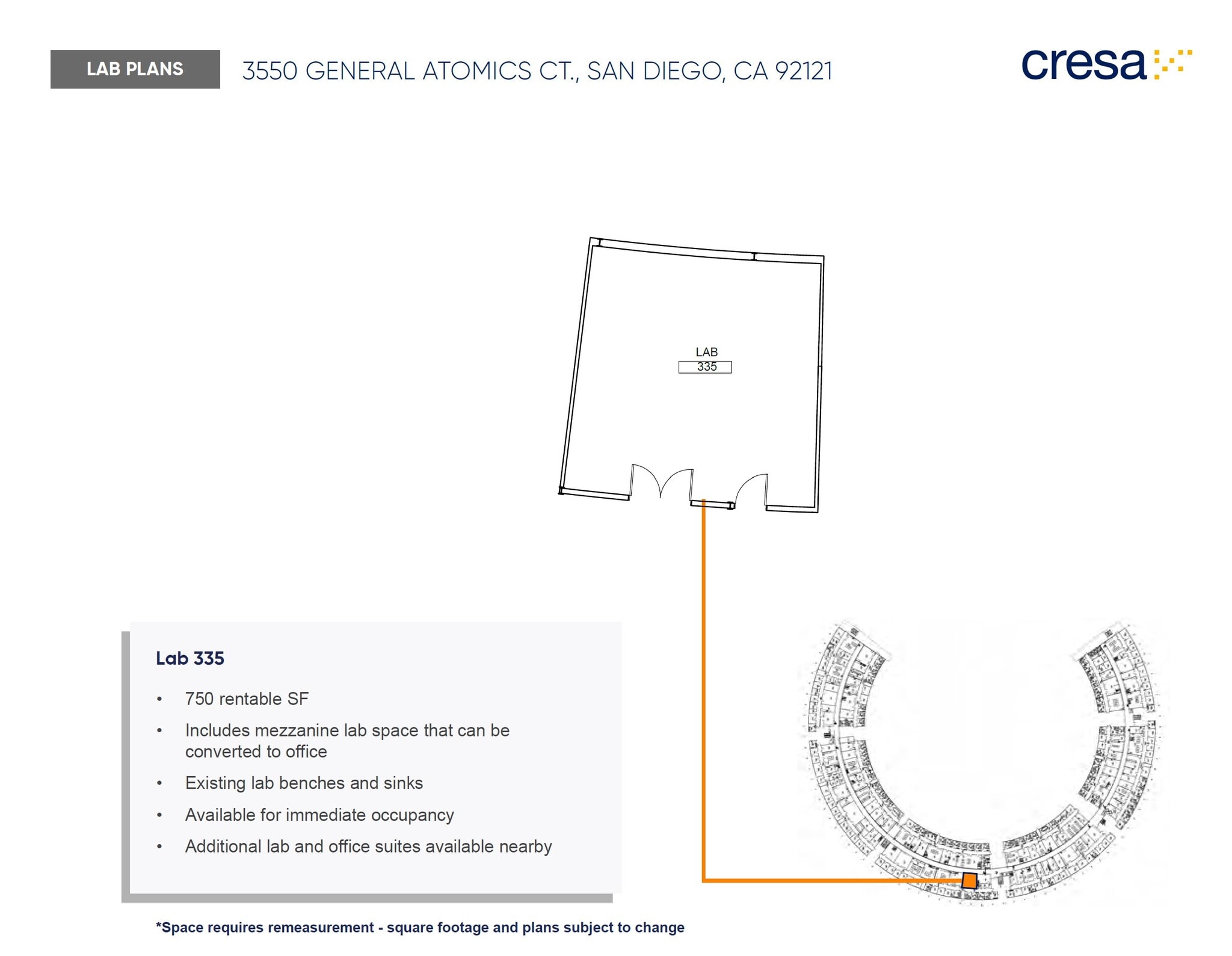 3550 General Atomics Ct, San Diego, CA for lease Floor Plan- Image 1 of 1