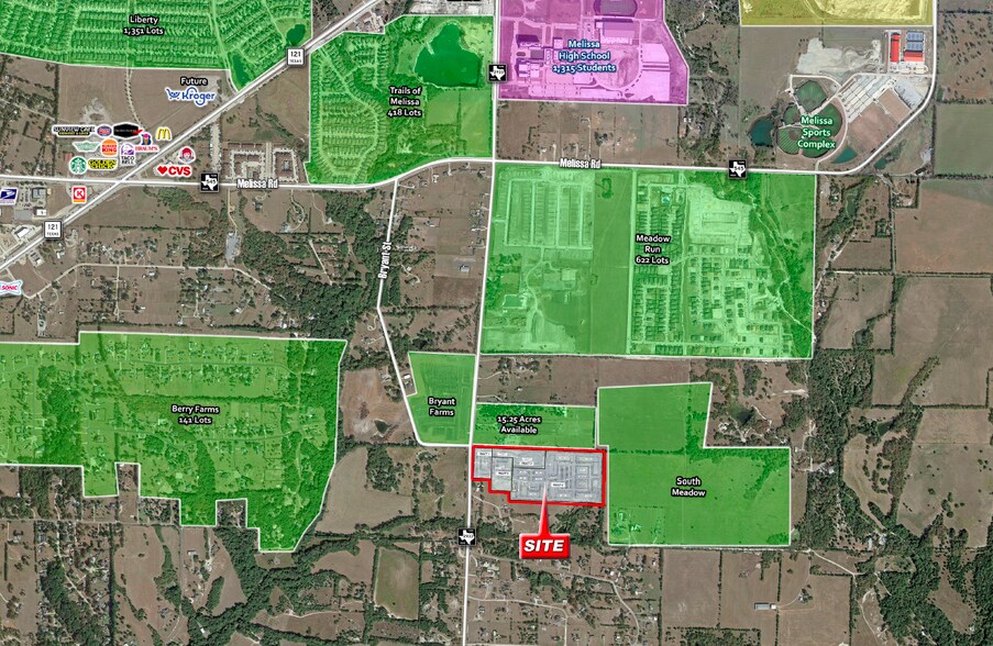 1700 Milrany Ln, Melissa, TX à vendre - Aérien - Image 2 de 2