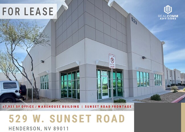Plus de détails pour 529 W Sunset Rd, Henderson, NV - Industriel à louer