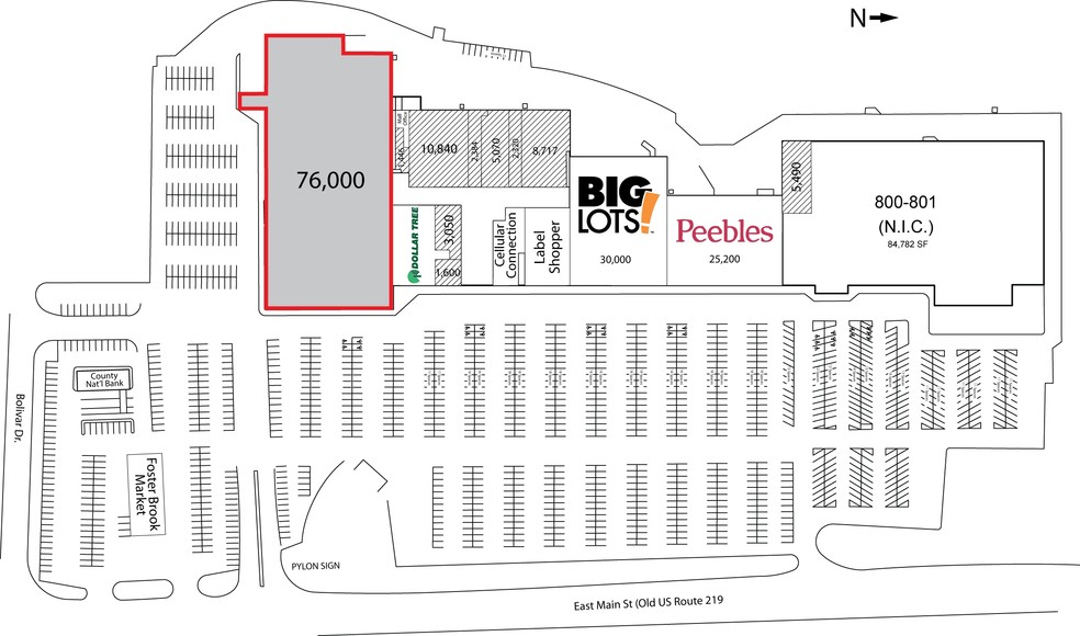 1001 E Main St, Bradford, PA à vendre - Plan de site - Image 1 de 1