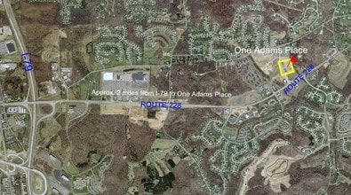 300-310 Seven Fields Blvd, Seven Fields, PA - Aerial map view