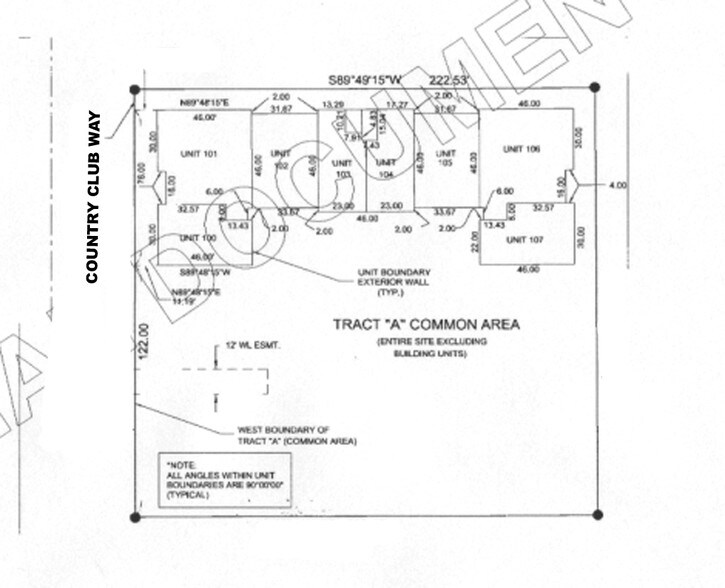 3231 S Country Club Way, Tempe, AZ à louer - Plan cadastral - Image 2 de 4