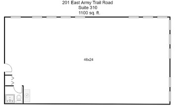 201 E Army Trail Rd, Bloomingdale, IL for lease Floor Plan- Image 2 of 2