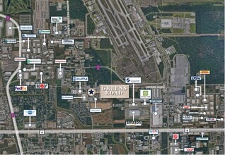 00 Greens Rd, Houston, TX - AÉRIEN  Vue de la carte