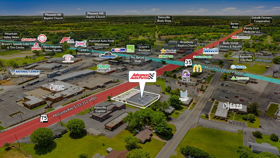 111 N McCurdy Ave, Rainsville, AL for sale - Building Photo - Image 3 of 5