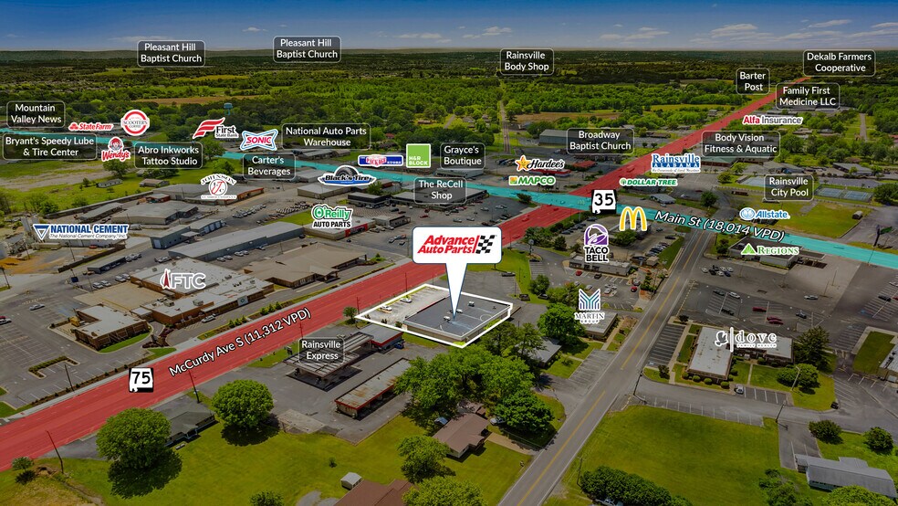 111 N McCurdy Ave, Rainsville, AL à vendre - Photo du bâtiment - Image 3 de 5