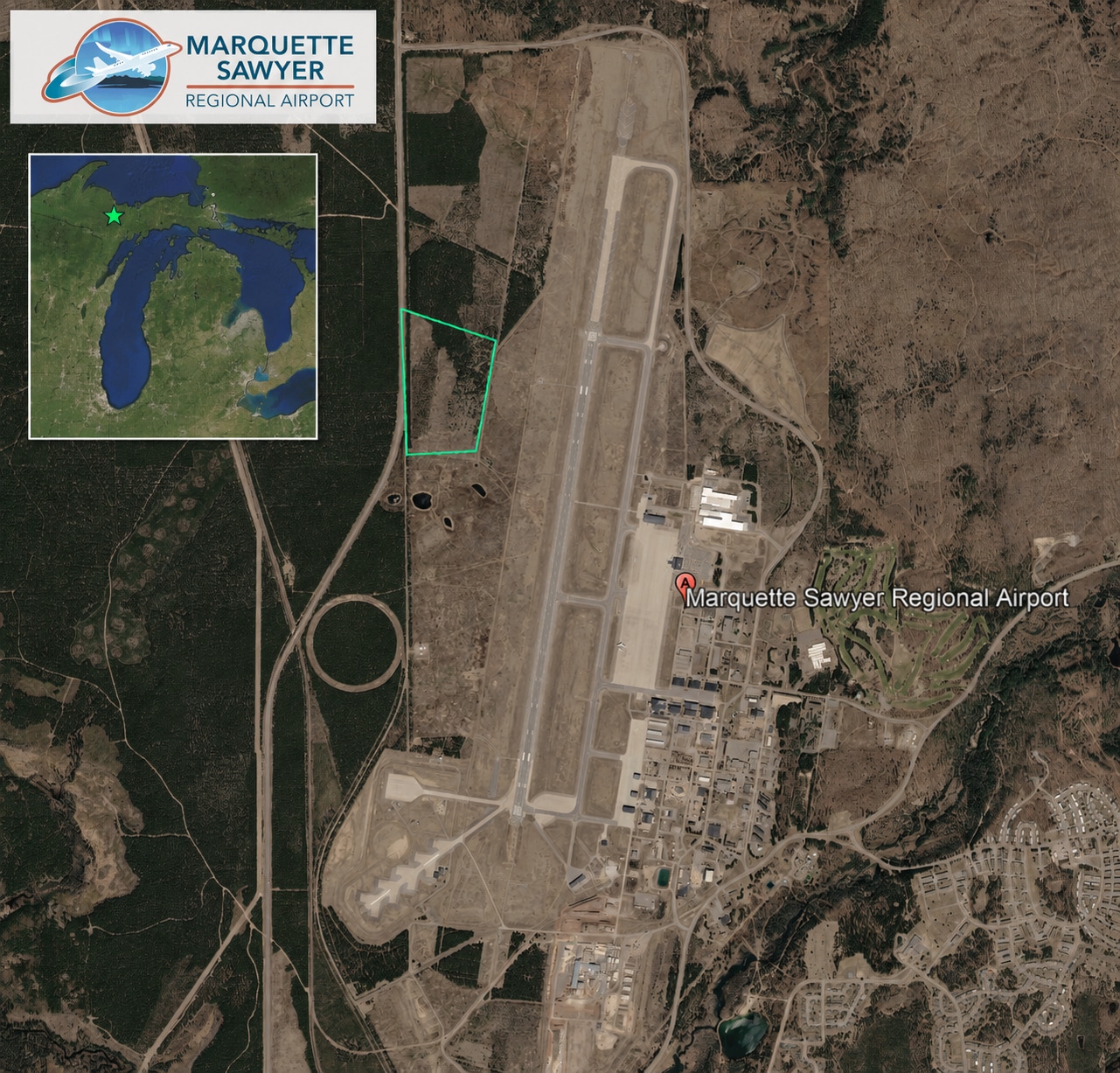 M-553 Marquette Sawyer Regional Airport Hwy, Gwinn, MI for sale Site Plan- Image 1 of 5
