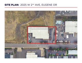 2025 W 2nd Ave, Eugene, OR - Aerial map view - Image1