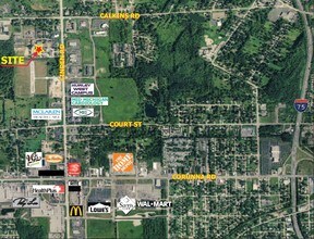 1134 S Linden Rd, Flint, MI - AERIAL map view