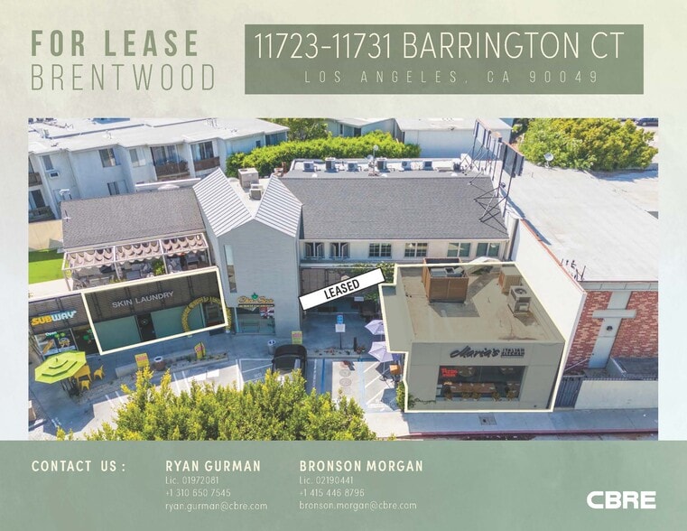 11723-11733 Barrington Ct, Los Angeles, CA for lease - Building Photo - Image 1 of 17