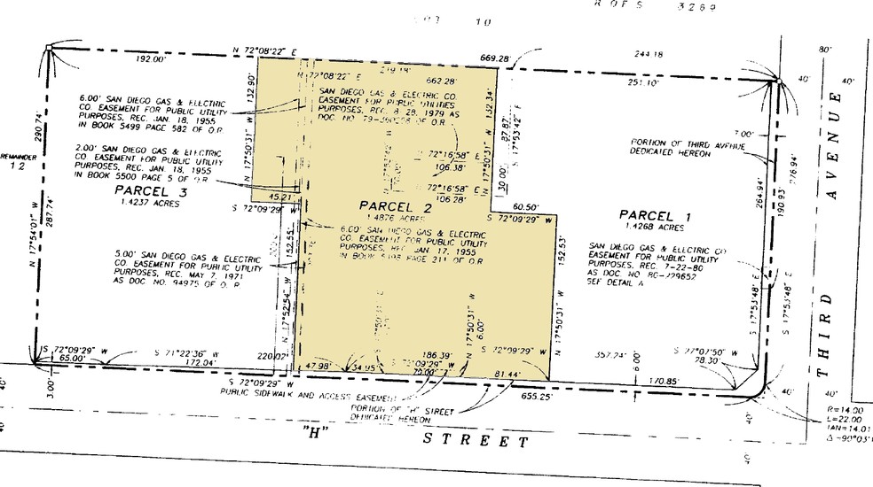 333 H St, Chula Vista, CA for lease - Plat Map - Image 2 of 6