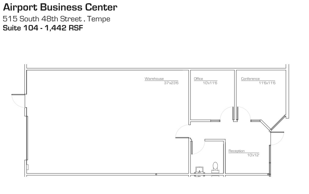 637 S 48th St, Tempe, AZ for lease Floor Plan- Image 1 of 1