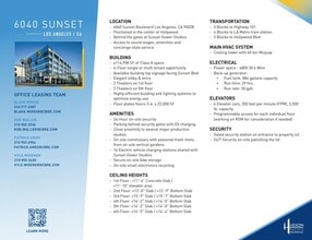 6040 W Sunset Blvd, Los Angeles, CA for lease Other- Image 2 of 2