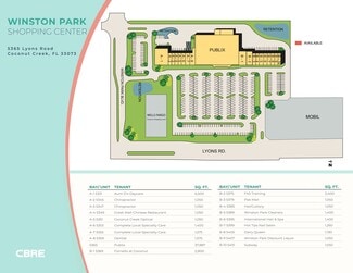 More details for 5331-5463 Lyons Rd, Coconut Creek, FL - Retail for Lease