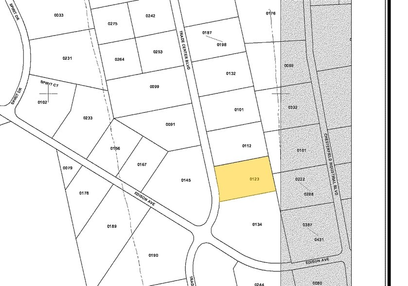 612-616 Trade Center Blvd, Chesterfield, MO for sale - Plat Map - Image 2 of 6