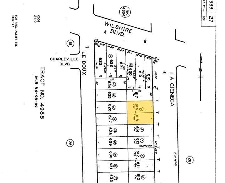 215 S La Cienega Blvd, Beverly Hills, CA à louer - Plan cadastral - Image 3 de 8