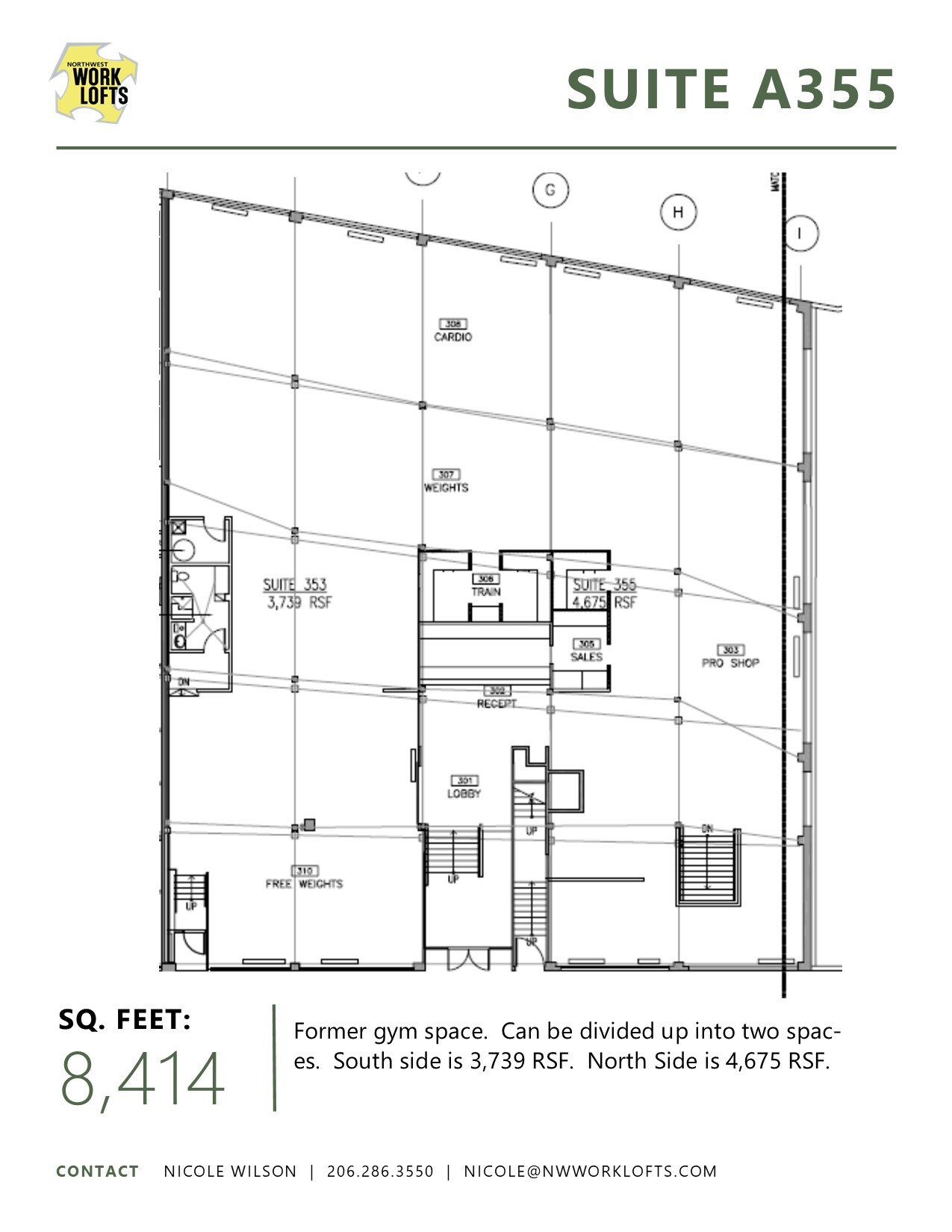 3131 Western Ave, Seattle, WA à louer Plan d  tage- Image 1 de 5