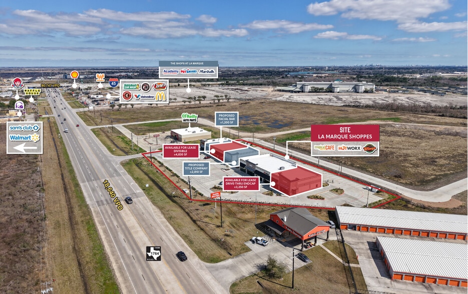 SEQ of I-45 & FM 1764, La Marque, TX for lease - Building Photo - Image 2 of 5
