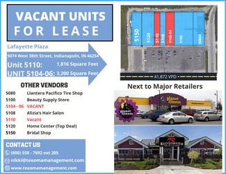 More details for 5074-5206 W 38th St, Indianapolis, IN - Retail for Lease