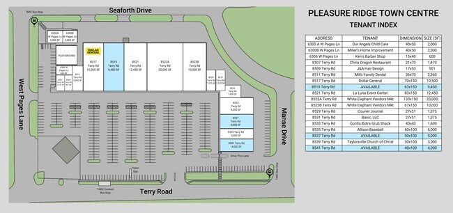 More details for 8507-8541 Terry Rd, Louisville, KY - Retail for Lease