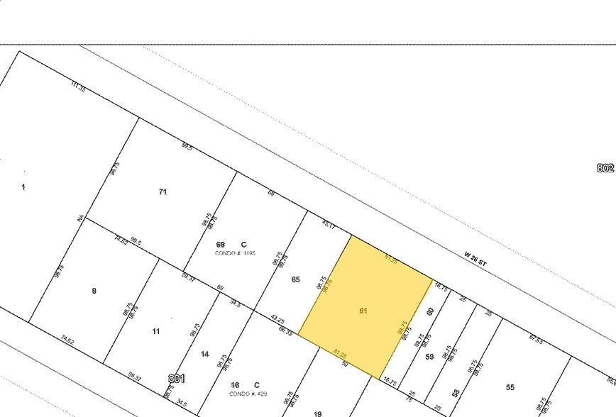 134 W 26th St, New York, NY à louer - Plan cadastral - Image 2 de 3