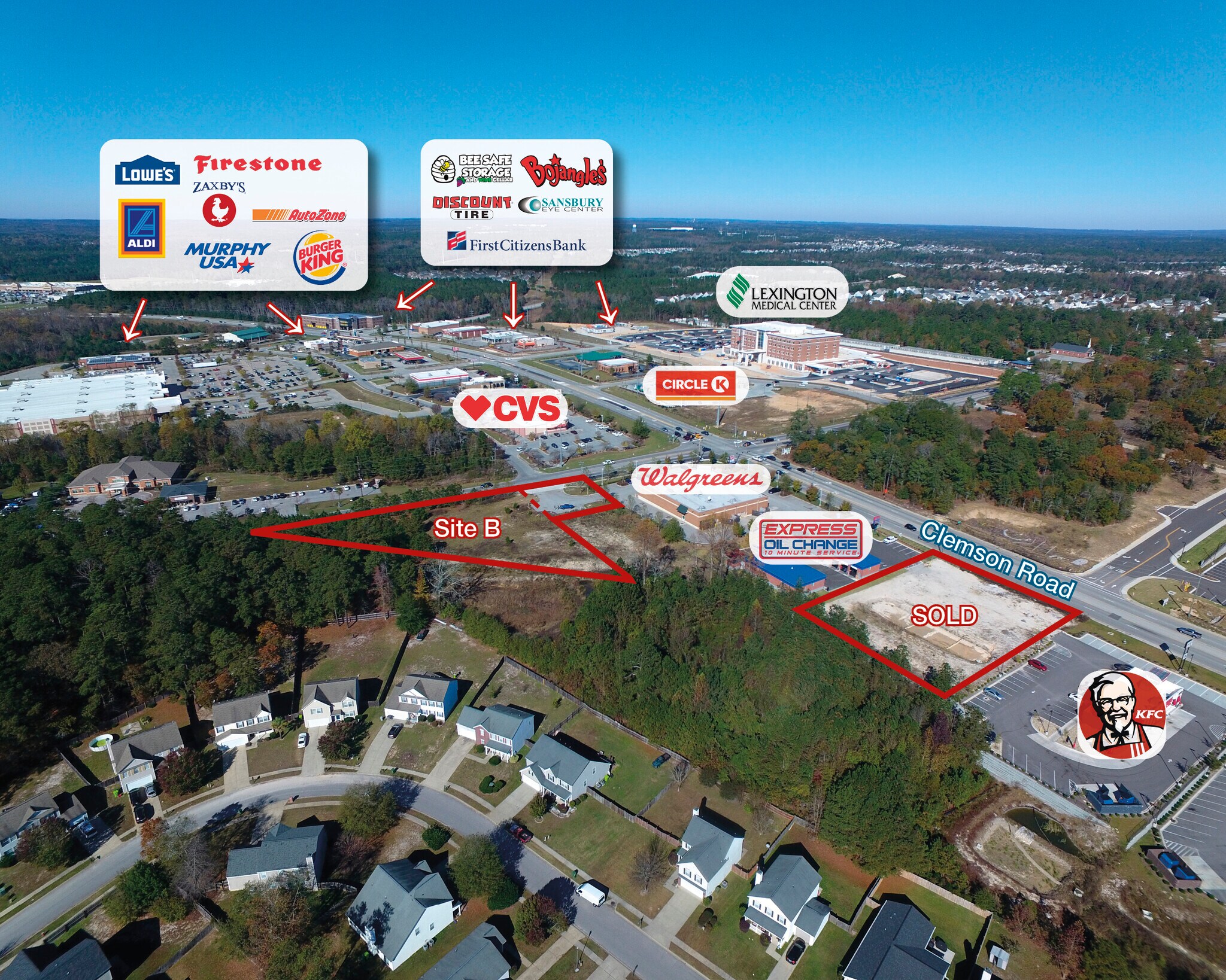 Longtown Rd, Columbia, SC à vendre Aérien- Image 1 de 4
