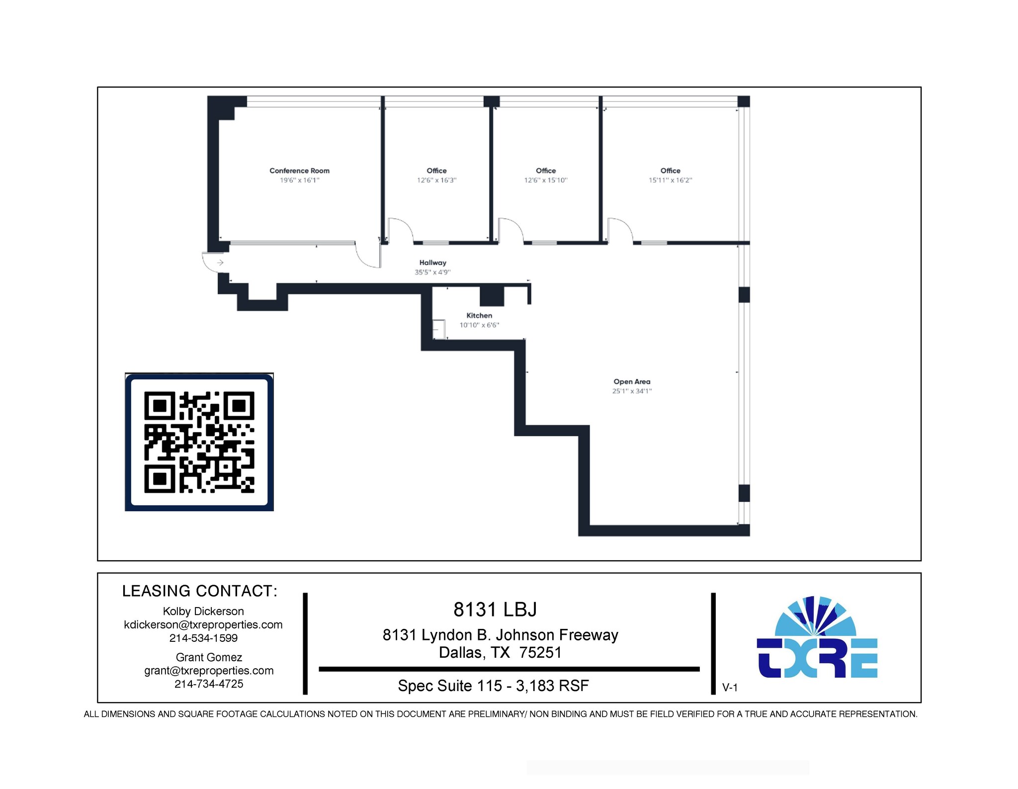 8131 Lyndon B Johnson Fwy, Dallas, TX for lease Floor Plan- Image 1 of 1