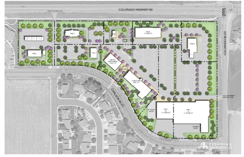 Highway 60 & Colorado Boulevard, Johnstown, CO for lease Site Plan- Image 1 of 2