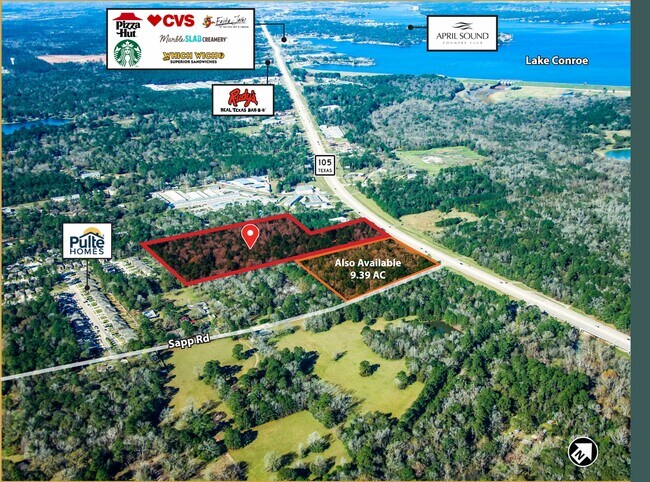 More details for 12485 Hwy 105 W, Conroe, TX - Land for Sale