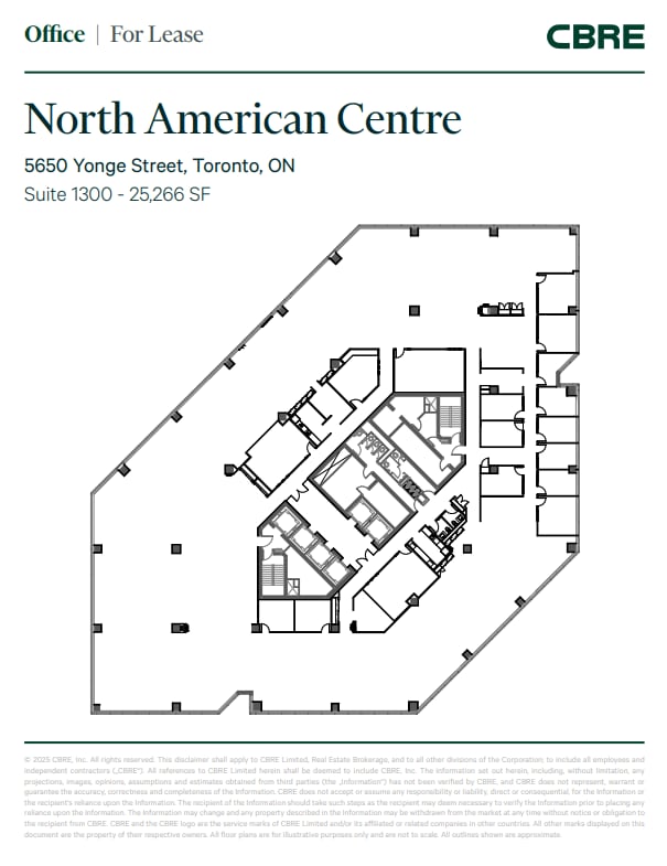 5650 Yonge St, Toronto, ON for lease Floor Plan- Image 1 of 1