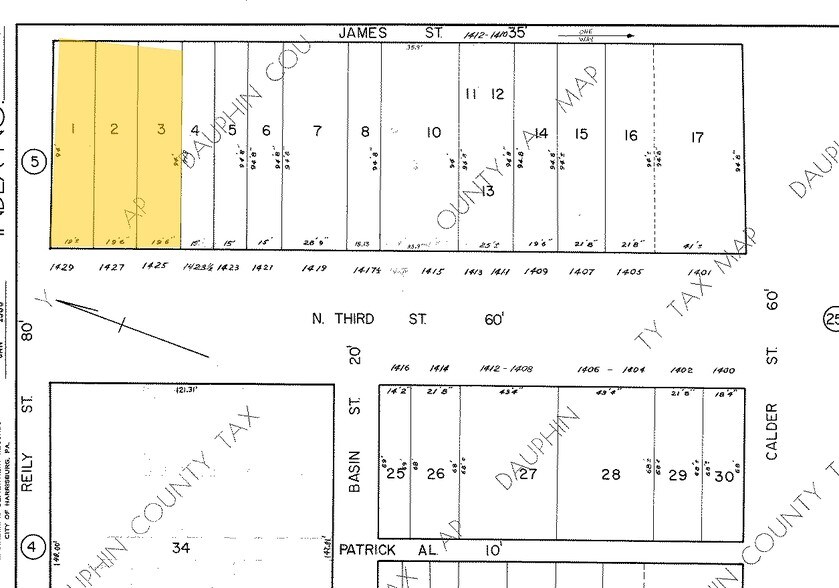 1429 N Third St, Harrisburg, PA à vendre - Plan cadastral - Image 2 de 4