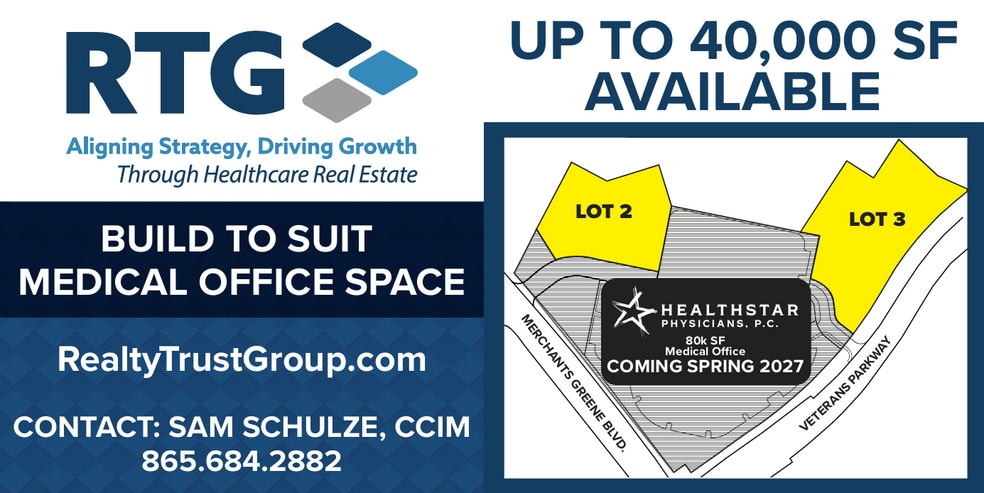 624 Merchants Greene blvd, Morristown, TN for lease - Aerial - Image 1 of 8