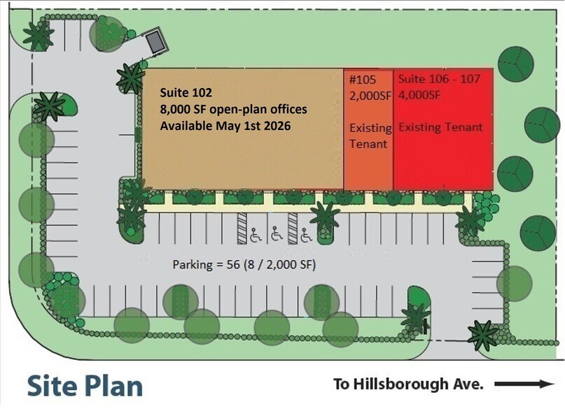 13528 Prestige Pl, Tampa, FL à louer - Plan de site - Image 3 de 4