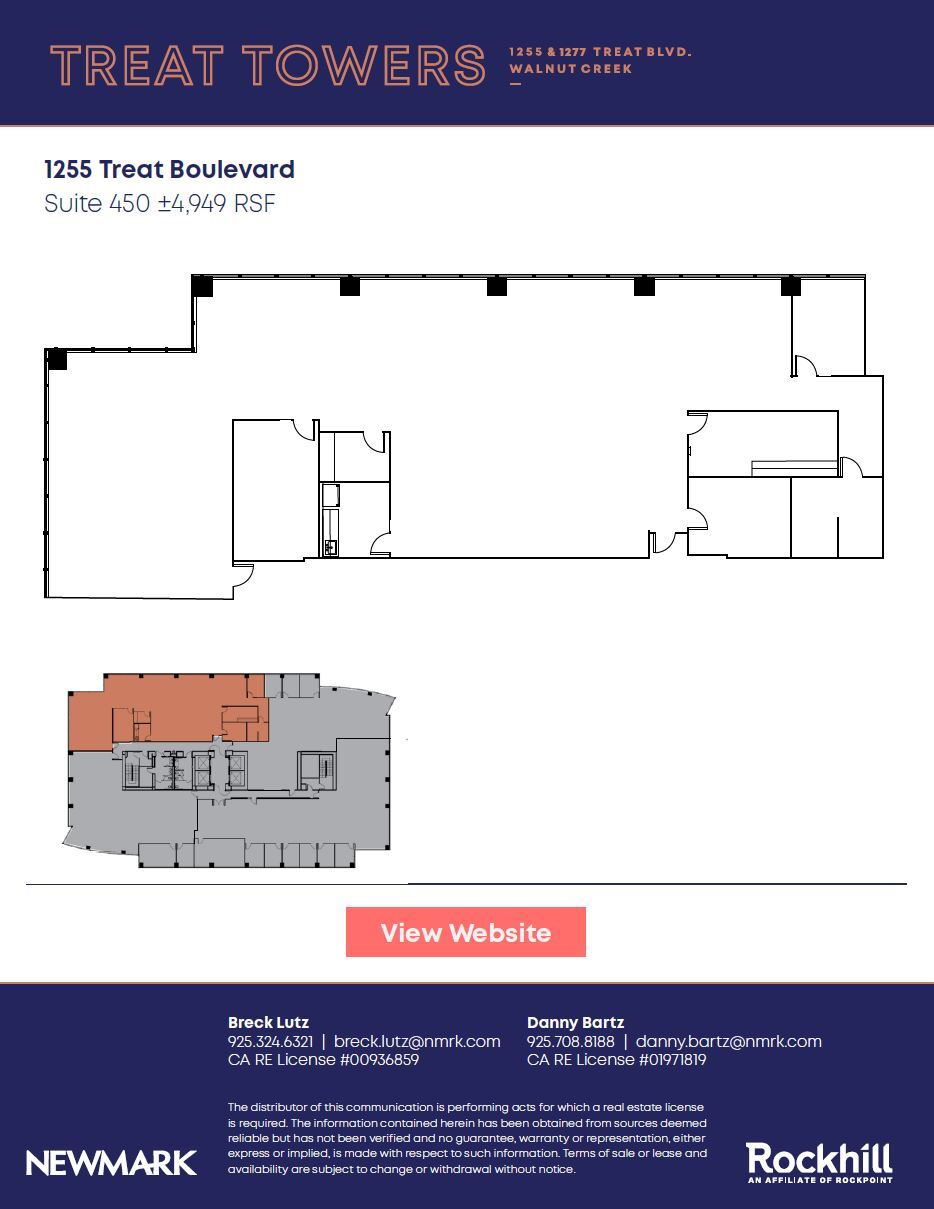 1255 Treat Blvd, Walnut Creek, CA for lease Floor Plan- Image 1 of 1